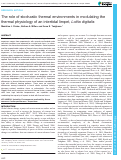 Cover page: The role of stochastic thermal environments in modulating the thermal physiology of an intertidal limpet, Lottia digitalis