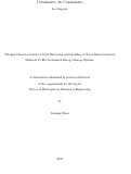 Cover page of Thermal Characterization of Novel Electrodes and Modeling of Novel Characterization Methods for Electrochemical Energy Storage Systems