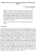 Cover page: Modeling of Inter-Layer Gap Formation in Drilling of a Multi-Layered Material