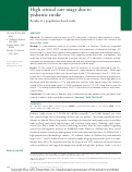 Cover page: High critical care usage due to pediatric stroke: results of a population-based study.