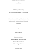 Cover page: Globalizing an African City: The Case of Mall Development in Accra, Ghana