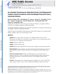 Cover page: Accelerated subcutaneous abdominal stem cell adipogenesis predicts insulin sensitivity in normal-weight women with polycystic ovary syndrome