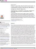 Cover page: Global tropical dry forest extent and cover: A comparative study of bioclimatic definitions using two climatic data sets.