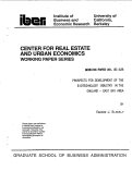 Cover page: Prospects for Development of the Biotechnology Industry in the Oakland - East Bay Area