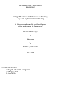 Cover page: Untapped Resources: Students at Risk of Becoming Long Term English Learners and Identity