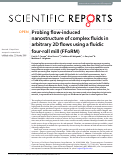 Cover page: Probing flow-induced nanostructure of complex fluids in arbitrary 2D flows using a fluidic four-roll mill (FFoRM)