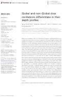 Cover page: Global and non-Global slow oscillations differentiate in their depth profiles.