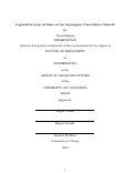 Cover page: Legendrian Loop Actions on the Lagrangian Concordance Monoid