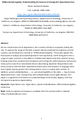 Cover page of Differentiated legality: understanding the sources of immigrantsâ deportation fear