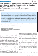 Cover page: The Q175 Mouse Model of Huntington’s Disease Shows Gene Dosage- and Age-Related Decline in Circadian Rhythms of Activity and Sleep