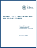 Cover page: Federal Estate Tax Disadvantages for Same-Sex Couples