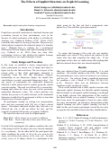 Cover page: The Effects of Implicit Structure on Explicit Learning