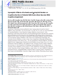 Cover page: Synergistic Effects of Ischemia and β-Amyloid Burden on Cognitive Decline in Patients With Subcortical Vascular Mild Cognitive Impairment