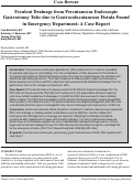 Cover page: Feculent Drainage from Percutaneous Endoscopic Gastrostomy Tube due to Gastrocolocutaneous Fistula Found in Emergency Department: A Case Report