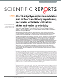 Cover page: IGHV1-69 polymorphism modulates anti-influenza antibody repertoires, correlates with IGHV utilization shifts and varies by ethnicity.