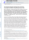 Cover page: AXL Targeting Abrogates Autophagic Flux and Induces Immunogenic Cell Death in Drug-Resistant Cancer Cells