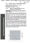 Cover page: 1019-203 Stability of the amplatzer septal occluder device: Importance of the atrial tissue rim