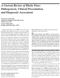 Cover page: A Current Review of Ebola Virus: Pathogenesis, Clinical Presentation, and Diagnostic Assessment