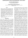 Cover page: Quantifying Infants' Statistical Word Segmentation: A Meta-Analysis