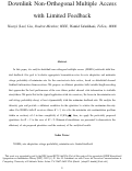 Cover page: Downlink Non-Orthogonal Multiple Access With Limited Feedback.