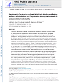 Cover page: Relationship Factors Associated With Early Adolescent Dating Violence Victimization and Perpetration Among Latinx Youth in an Agricultural Community