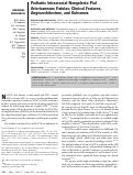 Cover page: Pediatric Intracranial Nongalenic Pial Arteriovenous Fistulas: Clinical Features, Angioarchitecture, and Outcomes