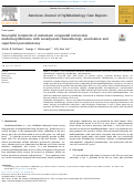 Cover page: Successful treatment of metastatic congenital intraocular medulloepithelioma with neoadjuvant chemotherapy, enucleation and superficial parotidectomy