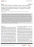 Cover page: Vaccination with the recombinant major outer membrane protein elicits long-term protection in mice against vaginal shedding and infertility following a Chlamydia muridarum genital challenge