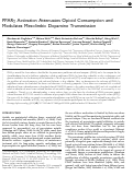 Cover page: PPARγ activation attenuates opioid consumption and modulates mesolimbic dopamine transmission.