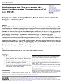 Cover page: Establishment and Characterization of a Novel Dedifferentiated Chondrosarcoma Cell Line DDCS2