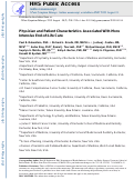 Cover page: Physician and Patient Characteristics Associated With More Intensive End-of-Life Care.