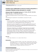 Cover page: Systemic lupus erythematosus and the economic perspective: a systematic literature review and points to consider.