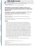 Cover page: Biodistribution and toxicological evaluation of micron- and nano-sized erythrocyte-derived optical particles in healthy Swiss Webster mice