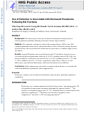 Cover page: Use of ketorolac is associated with decreased pneumonia following rib fractures