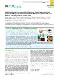 Cover page: Multifunctional Biocompatible Graphene Oxide Quantum Dots Decorated Magnetic Nanoplatform for Efficient Capture and Two-Photon Imaging of Rare Tumor Cells