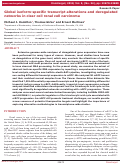 Cover page: Global isoform-specific transcript alterations and deregulated networks in clear cell renal cell carcinoma