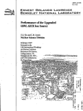 Cover page: Performance of the Upgraded LBNL AECR Ion Source