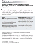 Cover page: High Pleural Pressure Prevents Alveolar Overdistension and Hemodynamic Collapse in Acute Respiratory Distress Syndrome with Class III Obesity. A Clinical Trial