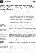 Cover page: Transient SARS-CoV-2 RNA-Dependent RNA Polymerase Mutations after Remdesivir Treatment for Chronic COVID-19 in Two Transplant Recipients: Case Report and Intra-Host Viral Genomic Investigation.