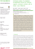 Cover page: Cytological analysis of cytoplasmic incompatibility induced by Cardinium suggests convergent evolution with its distant cousin Wolbachia.