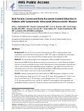 Cover page: Risk Factors Control and Early Recurrent Cerebral Infarction in Patients with Symptomatic Intracranial Atherosclerotic Disease.