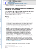 Cover page: Discrepancies in the Validity of Self-Reported Cigarette Smoking in Adults With and Without ADHD