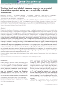 Cover page: Testing local and global stressor impacts on a coastal foundation species using an ecologically realistic framework