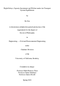 Cover page: Flight Delays, Capacity Investment and Welfare under Air Transport System Equilibrium