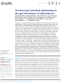 Cover page: Universal gut microbial relationships in the gut microbiome of wild baboons