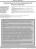 Cover page: Traumatic Injuries in Sexual Assault Patients in the Emergency Department