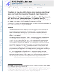 Cover page: Variations in myo-inositol in fronto-limbic regions and clinical response to electroconvulsive therapy in major depression