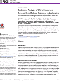 Cover page: Proteomic Analysis of Urine Exosomes Reveals Renal Tubule Response to Leptospiral Colonization in Experimentally Infected Rats