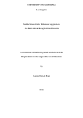 Cover page: Middle School Girls' Relational Aggression: An Intervention through Action Research