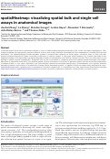 Cover page: spatialHeatmap: visualizing spatial bulk and single-cell assays in anatomical images